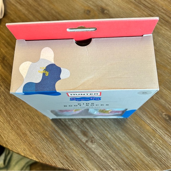 HUNTER Special Edition Peppa Pig Kids Boot Sock Rose XL kids child - Picture 3 of 5